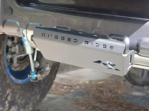 Rugged Ridge 18013.01 Skid Plate Receiver Hitch Powdercoated Black Steel