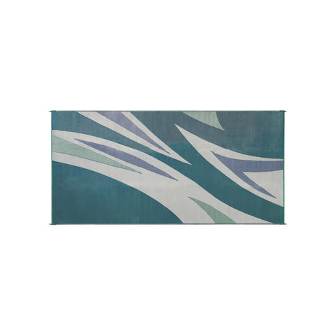 MAT SUMMER WAVES 8X16 GRN/BLUE