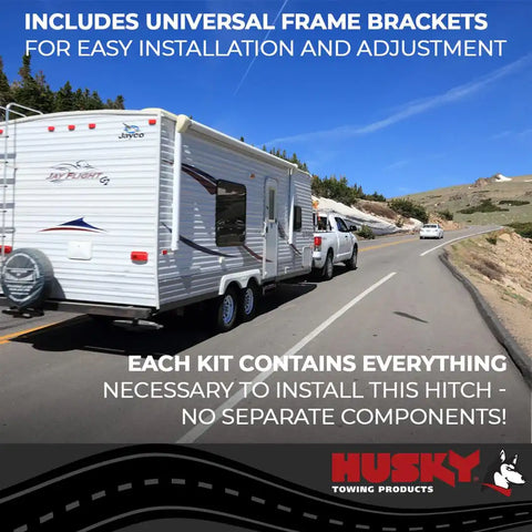 Husky Towing 33039 Rnd Bar 1000 to 1400 LB Tong 14K Gross Trailer Wt Inc Shank With 2-5/16 Ball