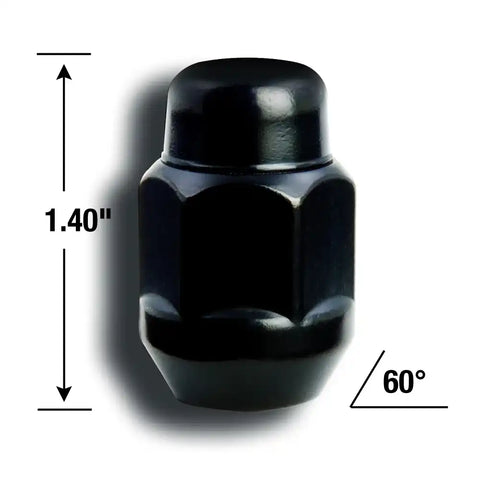 LN BLKCHROME 1/2'BAG OF 4