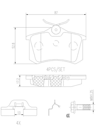 DISC BRAKE PAD SET