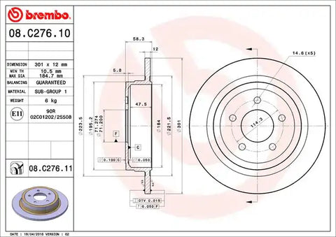DISC BRAKE ROTOR