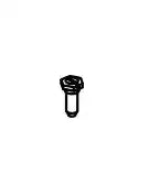 NORCOLD HINGE PIN- BLACK