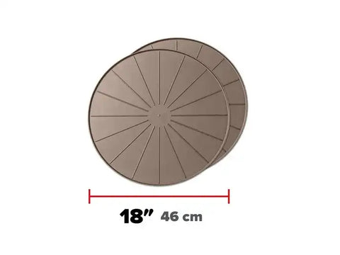 WEATHERTECH 8A18CST2PKTN 18IN ROUND COASTERS - TAN -