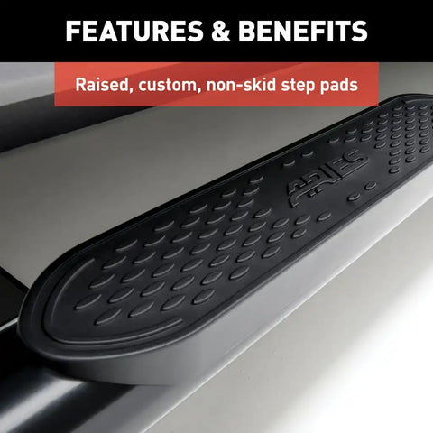 ARIES S224047 - 4-Inch Oval Black Steel Nerf Bars, Fits Select Ford Bronco 2-Door