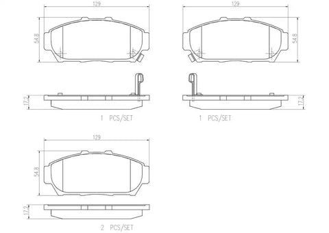 BREMBO P28048N DISC BRAKE PAD SET