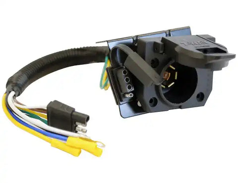 Buyers Products TC1474P Trailer Wiring Connector Trailer Side 7-Way Dual Plug Incl