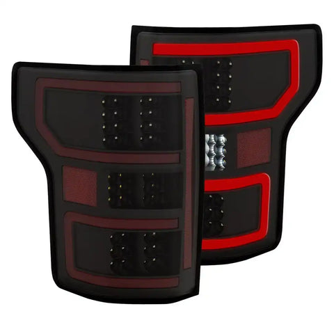 ANZO USA 321338 Tail Light Assembly LED Clear Lens Black Housing Clear/ Red Bulbs