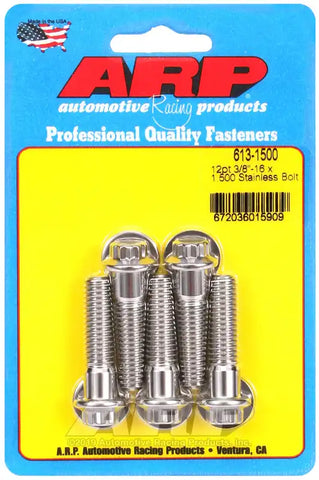 ARP Auto Racing 613-1500 Bolt Standard Bolt 3/8 Inch - 16 Thread Size 1.500 Inch U