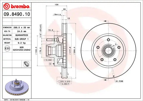 DISC BRAKE ROTOR