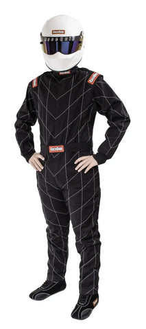 CHEVRON-1 SUIT SFI-1 BLK 2XL