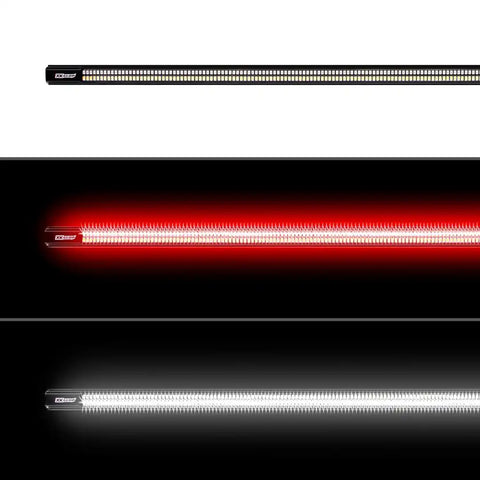 XK Glow XK041023 Tailgate Light - LED 60 Inch Rigid Light Bar Clear Lens White Reverse/ Red Running/ Red Brake