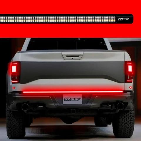 XK Glow XK041023 Tailgate Light - LED 60 Inch Rigid Light Bar Clear Lens White Reverse/ Red Running/ Red Brake