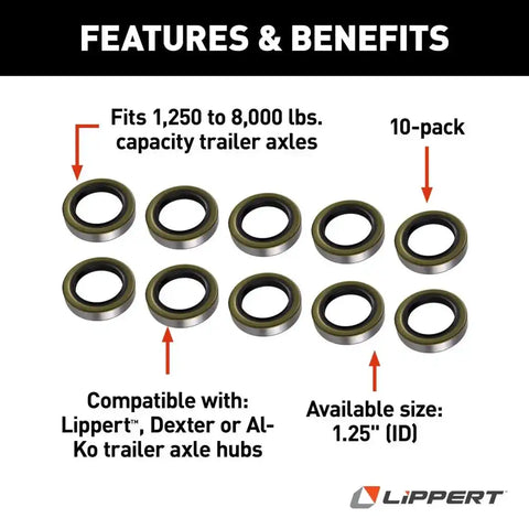 LIPPERT COMP 333954 GREASE SEAL