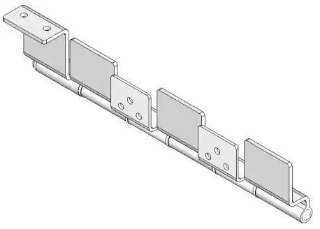 HINGE ASSEMBLY - 6 LEAF  BLACK