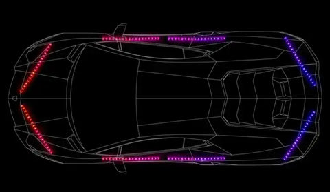 XK GLOW XK041006 8PC M.COLOR CAR