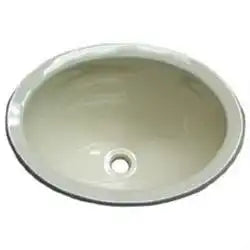 10 X 13 WHITE ABS OVAL LAV