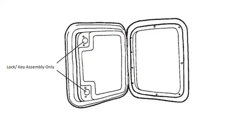 CASSETTE ACCESS DOOR- WHI