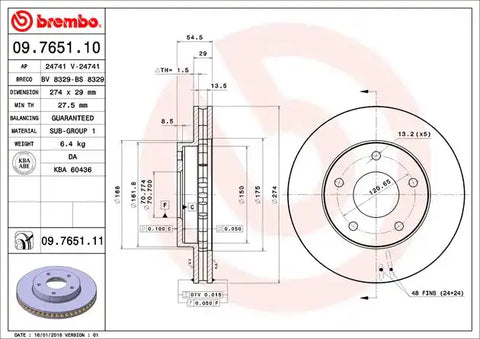 DISC BRAKE ROTOR