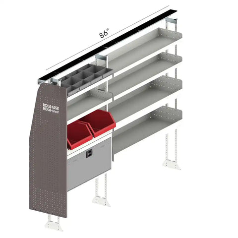 ROLACASE RSMRSHV-FTM130 VAN SHELVING HVAC BIN PACKAGE