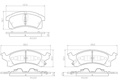 DISC BRAKE PAD SET