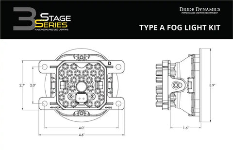 DIODE DYNAMC DD6181 WORKLIGHT SS3 PRO TYPE A KIT WHITE