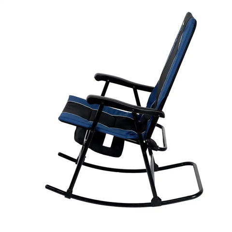 DAKOTA FLDG RKG CHAIR BLU/BLK
