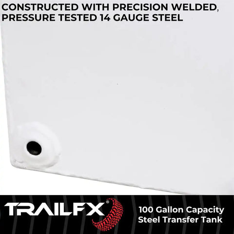 100 GAL WHITE STEEL L TANK