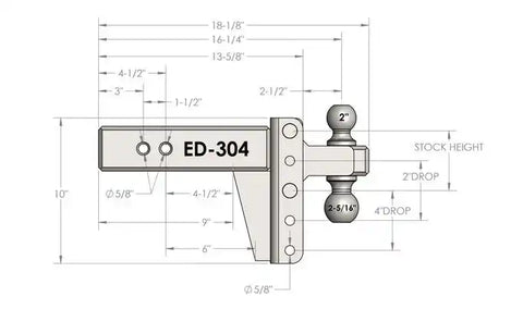 3.0' EXTREME DUTY 4' DROP/RISE