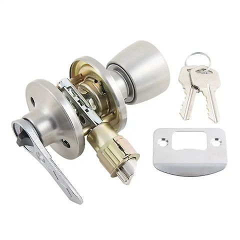 AP Products 013-235-SS Entry Door Lock Privacy Knob And Lever Handle Type Fits Both