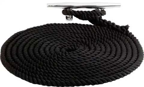 SEA DOG 301110010BK-1 TWISTED NYLON DOCK LINE 3/8' X