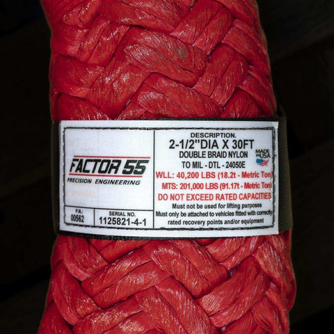 Factor 55 00562 Shackle Rope 201000 Pound Maximum Breaking Strength For Use on Over
