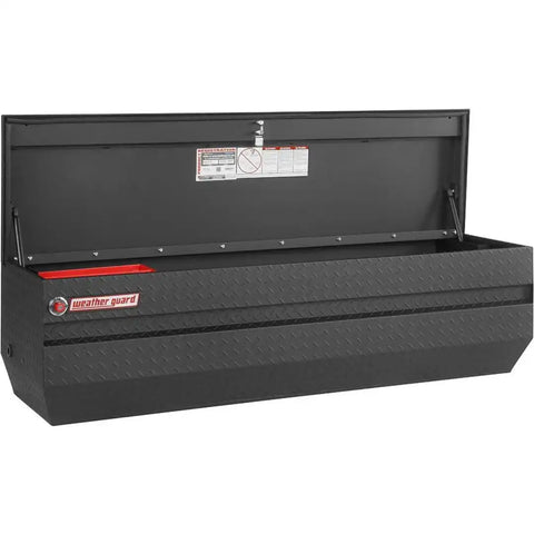 Weather Guard (Werner) 674-52-01 Tool Box Chest Single Lid Textured Black Aluminum