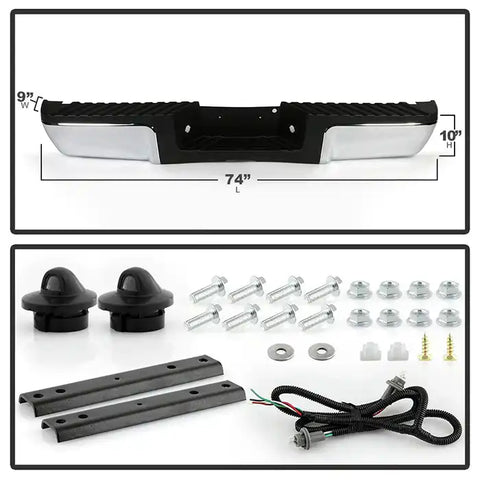 Spyder Automotive 9948398 Bumper One Piece Design Direct Fit Mounting Hardware Inc