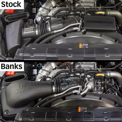 Banks Power 42266-D Cold Air Intake Ram-Air  Black Tube Dry Red Filter With Air
