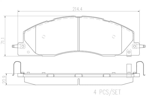 DISC BRAKE PAD SET