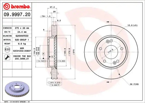 DISC BRAKE ROTOR