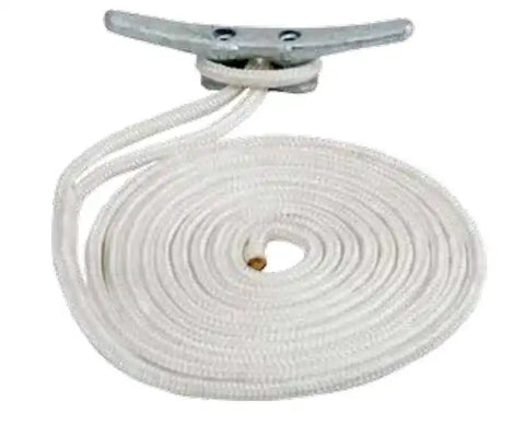 SEA DOG 302112020WH-1 DOUBLE BRAIDED NYLON DOCK LINE