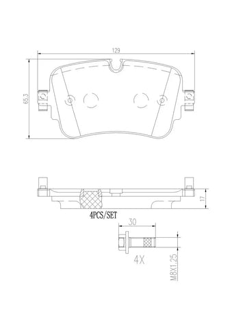 BREMBO P85161N DISC BRAKE PAD SET