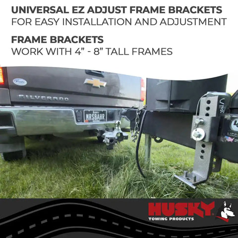 Husky Towing 33039 Rnd Bar 1000 to 1400 LB Tong 14K Gross Trailer Wt Inc Shank With 2-5/16 Ball