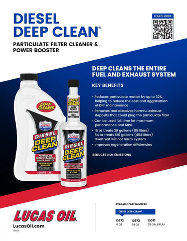 LUCAS OIL 10872 DIESEL DEEP CLEAN - 16 OUNCE