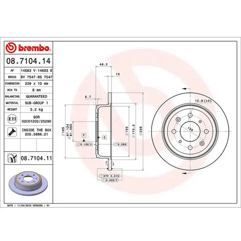 DISC BRAKE ROTOR