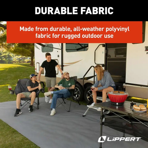 LIPPERT OUTDOOR PATIO RUG - GRAY  8