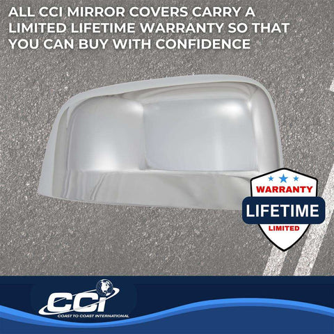 Coast To CCIMC67477 Full Cover Chrome Plated ABS Plastic Set Of 2