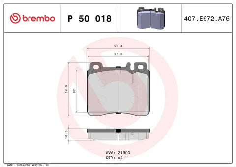 DISC BRAKE PAD SET