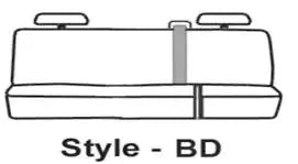 COVERCRAFT SS8394PCCH FORD SD 2011 REAR SEAT