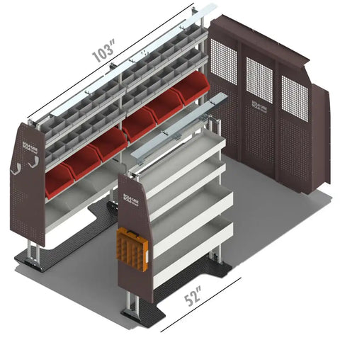 ROLACASE RSFMHRAM-RPSH136 VAN SHELVING AMERICAS MOST POPULAR