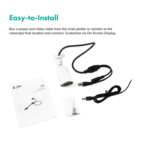 KJM C30 CAMERA MINI BULLET 800TVL WHITE