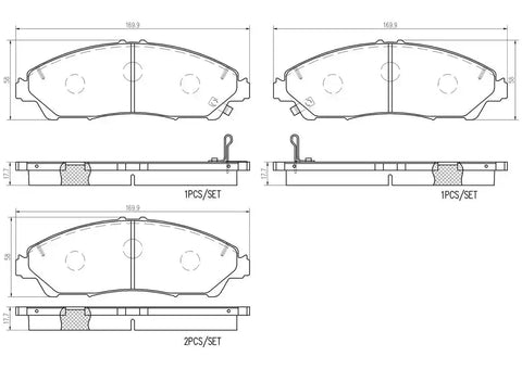 DISC BRAKE PAD SET