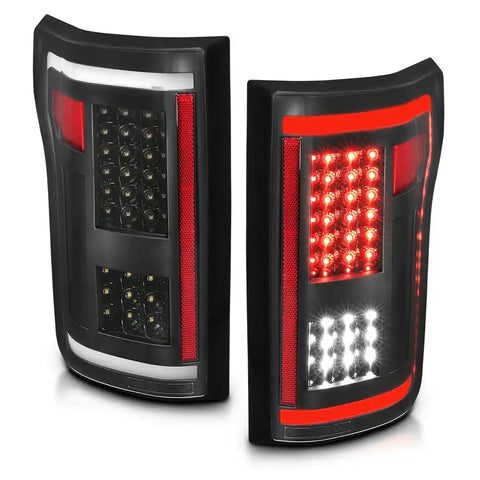 ANZO USA 311285 Tail Light Assembly LED Clear Lens Black Housing Red/ White Bulb